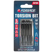 Набор торсионных бит PH2 1/4" 5 пр. 70 мм Forsage F-36194