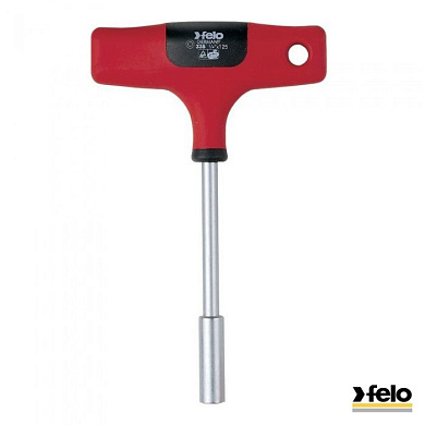 Рукоятка-отвертка для бит 1/4'' с Т-образной ручкой 125 мм Felo 33812580