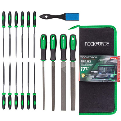 Набор напильников разнопрофильных, 17 шт RockForce RF-5056W