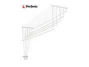 Сушилка для белья потолочная алюминиевая телескоп. 1,0-1,8 м, 5 стержней, белая PERFECTO LINEA 36-001018