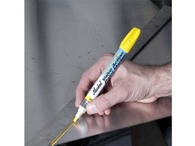 Маркер промышл. перманентный на основе жидк. краски CERTIFIED VALVE ACTION черный, толщ. линии 3 мм MARKAL 96883