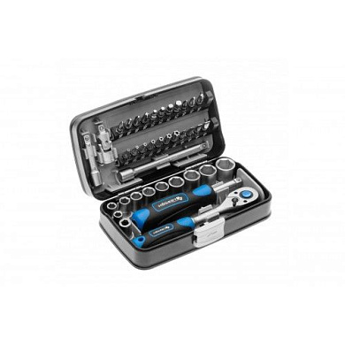 Набор инструментов 1/4" 38 пр, 6-гр,. CrV Hoegert HT1R462
