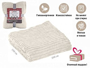 Покрывало флисовое 150x200 см., белое, серия Sleep mood, PERFECTO LINEA 60-150211