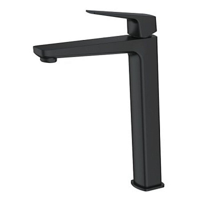 Смеситель для накладного умывальника, латунь, черный Ledeme L1181B