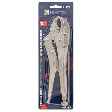 Зажим гейферный с ''овальными губками'' 10'' 250 мм SIGMATOOL Sigmatool-614250