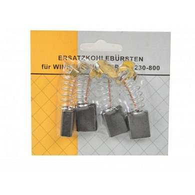 Электроугольная щетка 8х14x17 мм пружина, пятак-уши ''+'' для УШМ 230 мм, 4 шт. Geko G00483