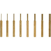 Набор выколоток латунных 1.5, 2.3, 3.2, 3.9, 4.7, 5.5, 6.3, 7.8 мм 8 пр. Yato YT-47124
