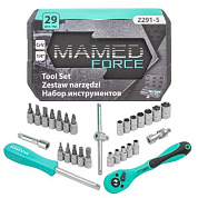 Набор инструментов PROFI 29 пр. 1/4" 6-гр 4-13 мм MAMEDFORCE MF-2291-5