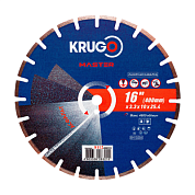 Круг алмазный по асфальту 400x25,4 мм, сегментный Krugo 81124000322