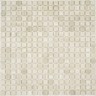 Мозаика Pietrine Travertino Silver MAT, 15х15х4 мм, MOSAICSTORY 30063
