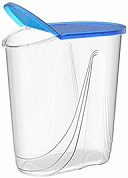 Емкость для сыпучих продуктов Wave 2 л (джинс) BEROSSI ИК 34636000