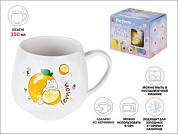 Кружка керамическая, 350 мл, Sweet fruits, лимон, PERFECTO LINEA 17-401111