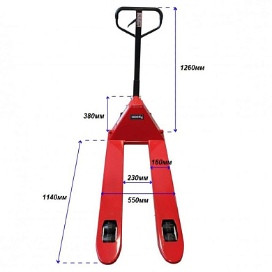 Тележка гидравлическая ручная 3 т RockForce RF-AC3.0