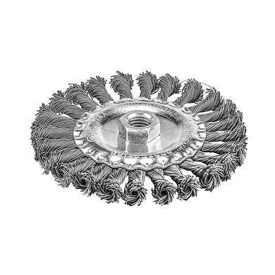 Щетка витая дисковая 125x0,5мм посадочное 22,2 мм PIT APLS12-T125