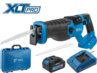 Аккум. сабельная пила CSR 2118 E XLTpro, SET, бесщет., 18 В, дер. 210 мм, 1х4 А*ч, з/у 4 А BULL 1325946