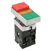 Кнопка LAY5-BW8465 "I-O" прямоугольная 230В NO+NC EKF PROxima pbn-bw8465