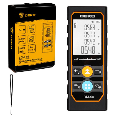 Лазерный дальномер LDM-50 DEKO 086-3600
