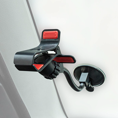 Держатель телефона на лобовое стекло гибкая ножка, Черный SKYWAY S00301040