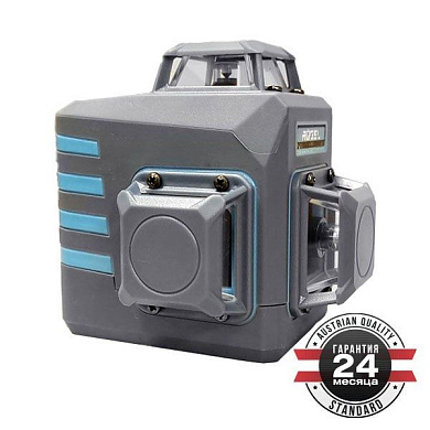 Уровень лазерный линейный, диапазон 30 м, 12 зелёных лучей, горизонталь/вертикаль/перекрестие/360 гр. RÖGEL LLR-12