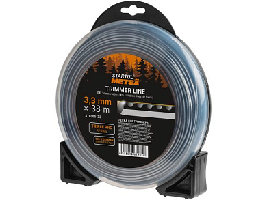 Леска Ø3.3 мм, 38 м зубчатый квадратное сечение TRIPLE PRO STARTUL METSA ST6165-33