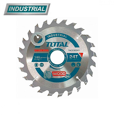 Диск пильный 140x25,4 мм 24 зуба по дереву TOTAL TAC232241