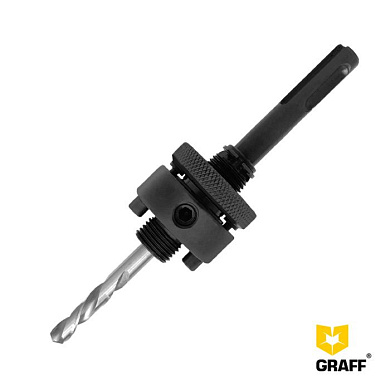 Хвостовик SDS-Plus c центрирующим сверлом для коронок 32-210 мм GRAFF 26232210