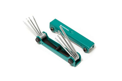 Набор ключей Torx TR (с отверстием) складной T5H-T20H 8 пр. Forsage F-5087TF