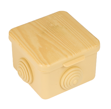 Коробка распределительная КМР-030-036 пылевлагозащитная, 4 мембранных ввода (65х65х50) светлое дерево EKF PROxima plc-kmr2-030-036-s