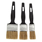 Набор кистей флейцевых 3 шт. 25, 35, 50 мм, натуральная щетина, пластиковая ручка Сибртех 82507