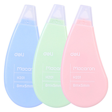 Корректор-роллер Deli "Macaron", 5x8 мм/м, ассорти