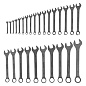 Набор ключей комбинированных, 5,5 - 32 мм, 27 шт., CrV, фосфатированные, ГОСТ 16983 Сибртех 15481