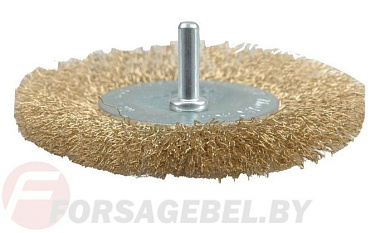Щётка-крацовка торцевая мягкая 100 мм со стержнем Vorel 06986