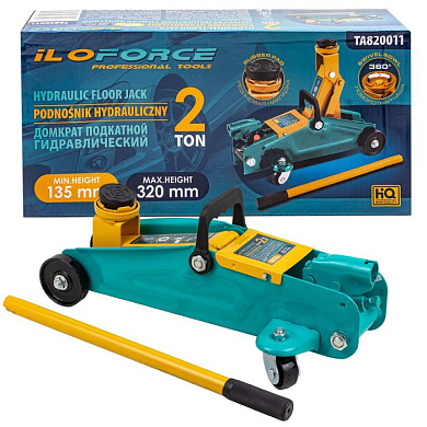 Домкрат подкатной гидравлический 2 т, 135 -320 мм ILOforce IF-TA820011