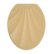 Крышка унитаза "Ракушка" бежевый РУССПЛАСТ РП-812беж