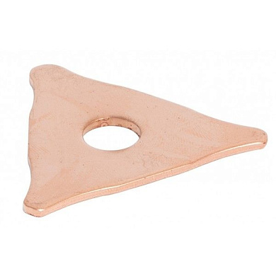 Треугольная сварочная шайба для споттера, омедненная HOREX HZ 18.625