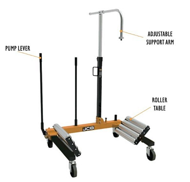Тележка гидравлическая для снятия и перевозки колес грузовых а/м JCB JCB-TX12002(S)