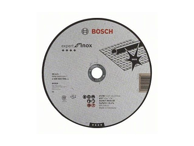 Круг отрезной 230х2,0х22.23 мм для нерж. стали Inox BOSCH 2608600096