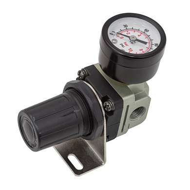 Регулятор давления воздуха с индикатором 1/4''Fx1/4''F, 0-10bar Forsage F-2000-02