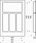 Лоток для столовых приборов 400 PIXEL 315*485, графит AKS 117238