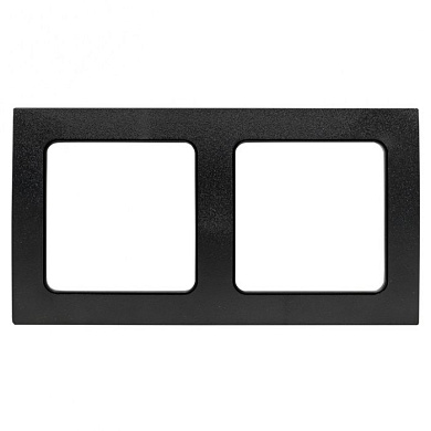 Стокгольм Рамка 2-местная черная EKF PROxima EXM-G-303-30