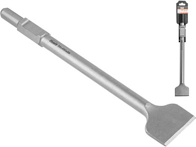 Лопаточное зубило шестигр. 30 мм 450x80 мм, НЕХ, шестигранник GEPARD GP0712-450