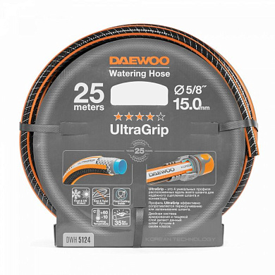 Шланг UltraGrip диаметром 5/8'', 15 мм, длина 25 м. Daewoo Power DWH 5124