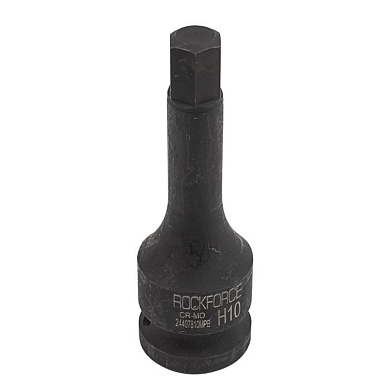 Головка-бита ударная HEX (6-гр) H10 1/2" RockForce RF-24407810MPB