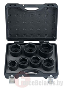 Набор ударных 6-гр. головок Force 8071 (46-75 мм) 7 пр. 1''