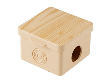 Коробка распаечная ОП 65х65х50мм, сосна, 4 мембр. вх. IP54 Юпитер JP7113-10