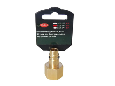 Пневматический быстроразъем "папа"-внутр. резьба 1/2", в пластиковом держателе RockForce RF-SE2-4PF