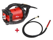 Вибратор глубинный CV 6024 в кор. + Вал гибкий 4 м в сборе с вибронаконечником 48 мм WORTEX CV602400022A2