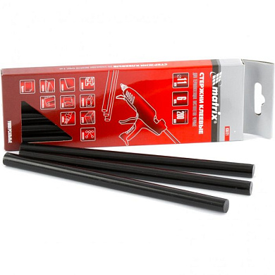 Стержни клеевые, черный, 11х200 мм, в упаковке 6 шт Matrix 930721