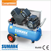 Компрессор ременной, масляный 2 цилиндра, 220В, 50 л, 343 л/мин, 10 атм SUMAKE JB30-30MI-50