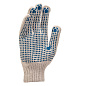 Перчатки трикотажные, с 2хПВХ точкой, 7 класс Россия 67824